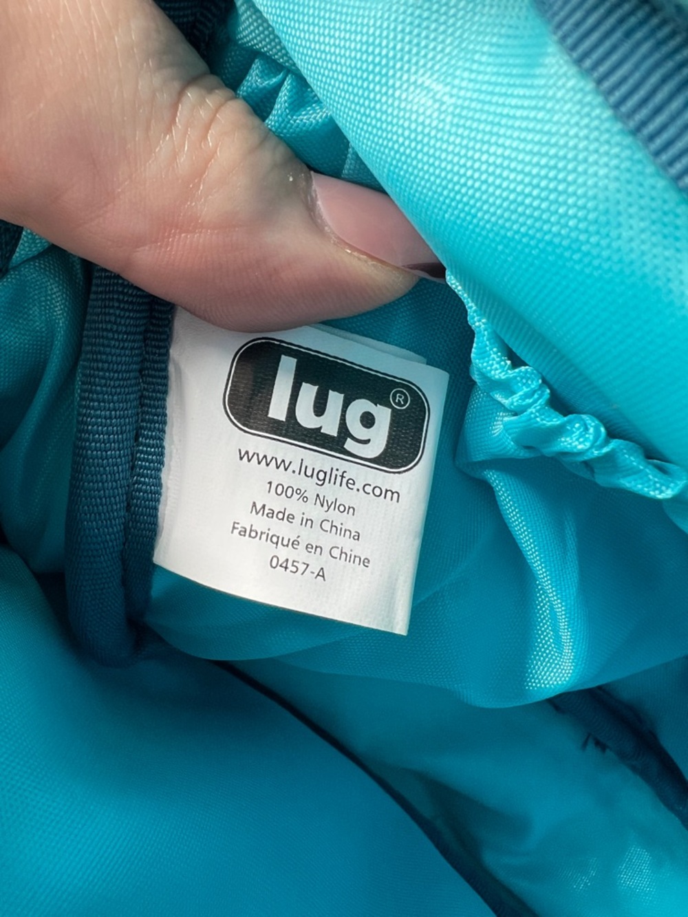 Lug Quilted Crossbody Bag Teal Blue Travel Purse Casual Summer Vacation Bag - Picture 10 of 13